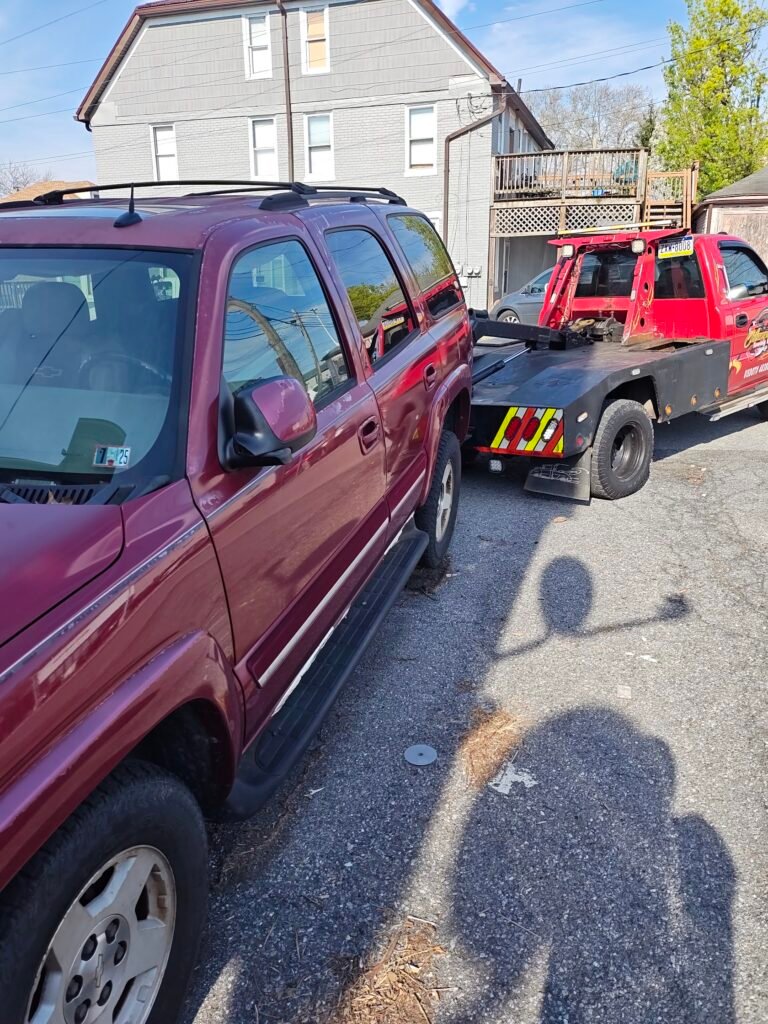 Customer photo of junk car removal Harrisburg 17104 - Dodge Caravan and Chevy Tahoe