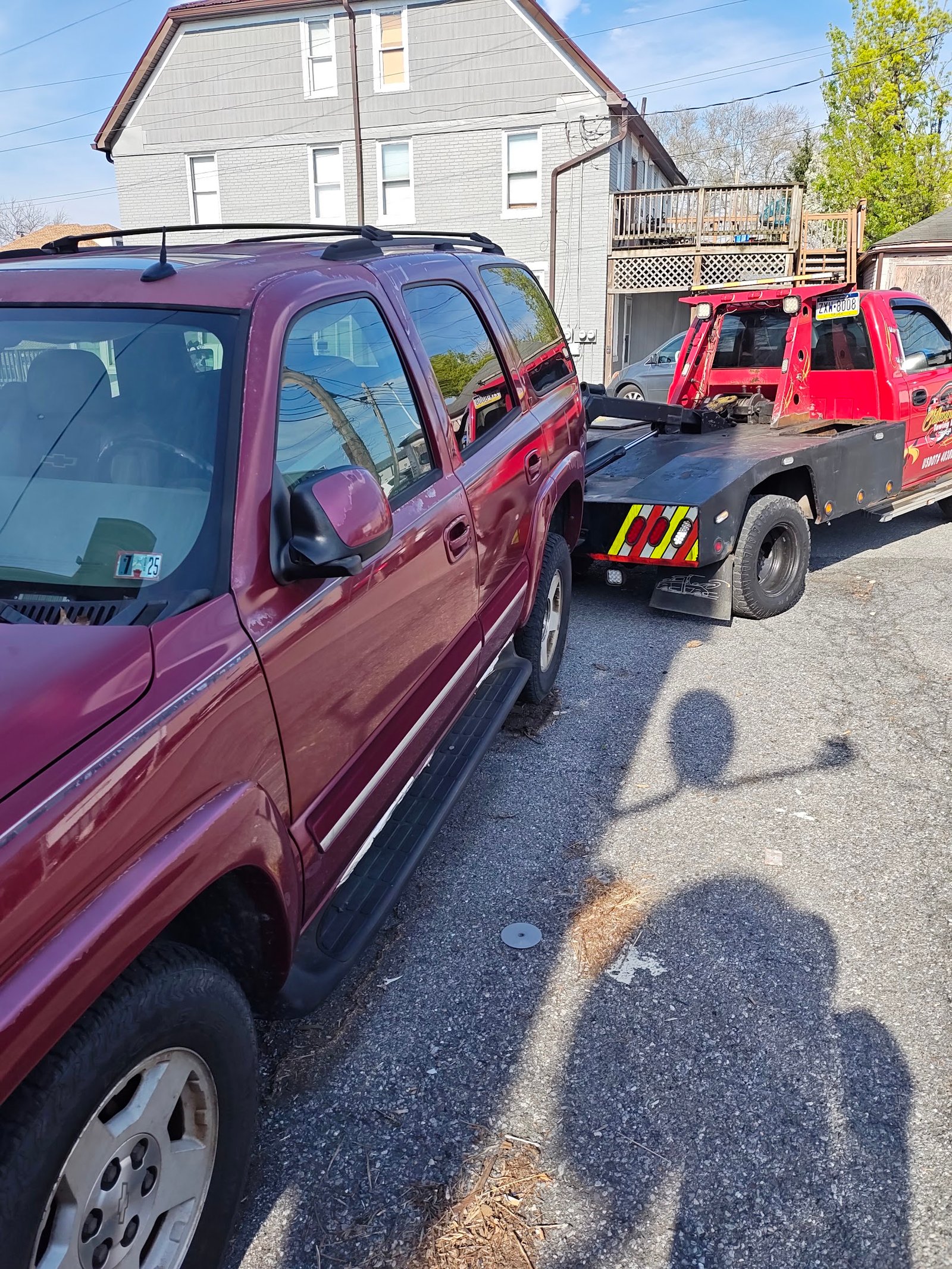 Customer photo of junk car removal Harrisburg 17104 - Dodge Caravan and Chevy Tahoe